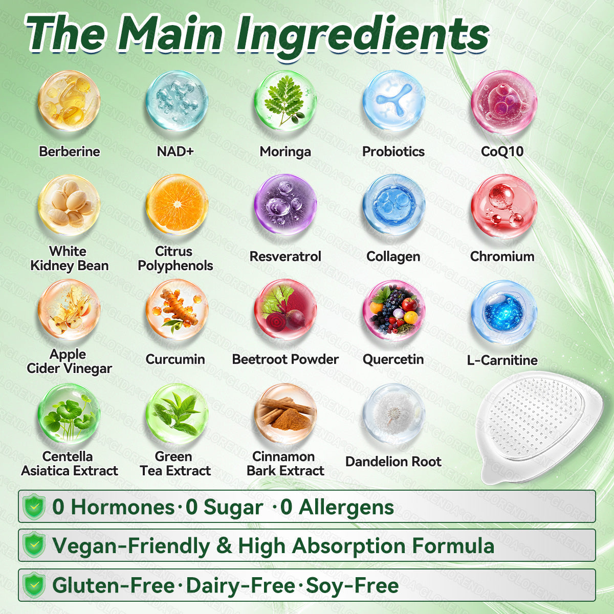 🔥 Only 10 packs left! Extra 30% off! 𝐆𝐋𝗢𝗥𝗘𝗡𝗗𝑨® 𝗠𝗼𝗿𝗶𝙣𝙜𝙖 · 𝘽𝙚𝙧𝙗é𝙧𝗶𝗻𝗲 × 𝗡𝗔𝑫⁺, tested and safe, promotes weight management, blood sugar, digestion and energy with lasting results.