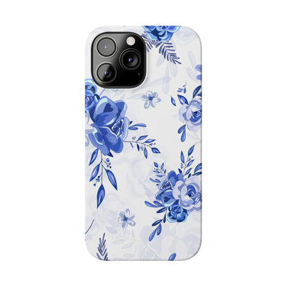 French Blue and White Toille, Slim Phone Cases, Case-Mate IPHONE16 and all sizes