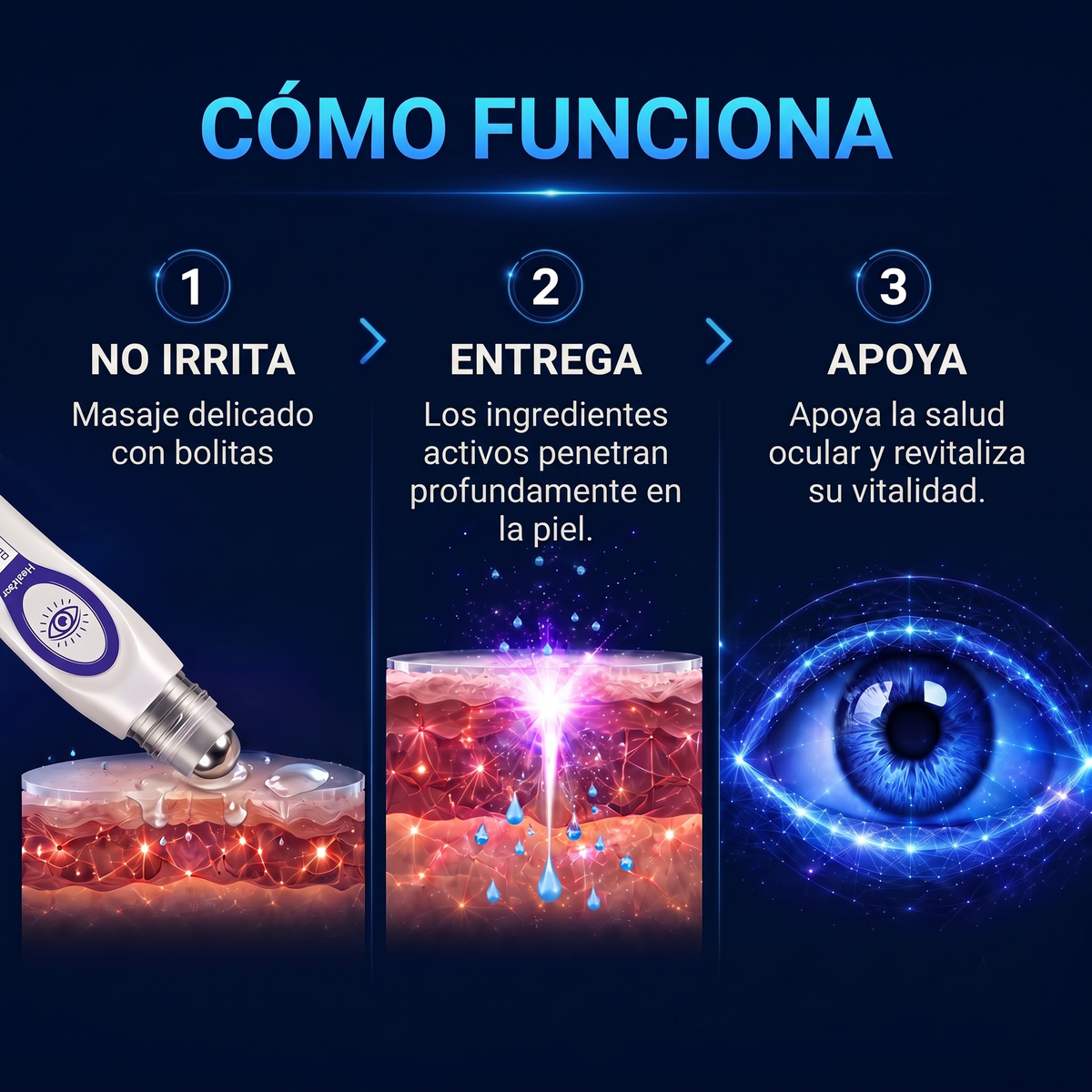 🫐✨𝐇𝐞𝐚𝐥𝐫𝐢𝐳𝐞® Sérum roll-on para el contorno de ojos con antocianinas de arándano – elimina eficazmente las cataratas | el glaucoma | la presbicia