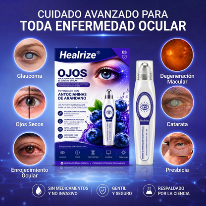 🫐✨𝐇𝐞𝐚𝐥𝐫𝐢𝐳𝐞® Sérum roll-on para el contorno de ojos con antocianinas de arándano – elimina eficazmente las cataratas | el glaucoma | la presbicia