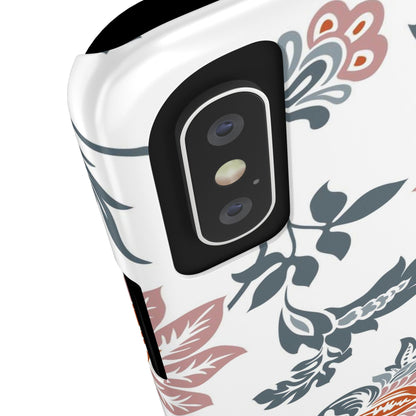 Pink and Green Flower Pattern, Floral Slim Phone Cases, Case-Mate IPHONE16 and all sizes