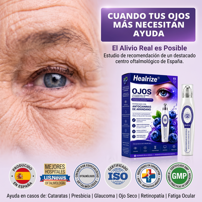 🫐✨𝐇𝐞𝐚𝐥𝐫𝐢𝐳𝐞® Sérum roll-on para el contorno de ojos con antocianinas de arándano – elimina eficazmente las cataratas | el glaucoma | la presbicia
